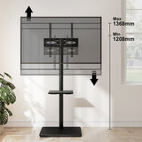 TTAP FS-BLK TV Stand with Bracket for up to 60" TVs - Black