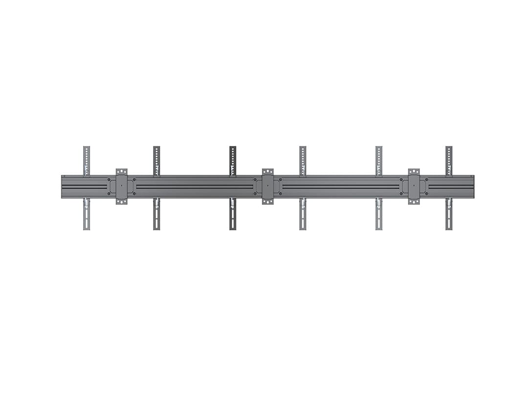 Multibrackets M Wallmount Pro MB4016 Fixed Black Triple Screen Wall Bracket