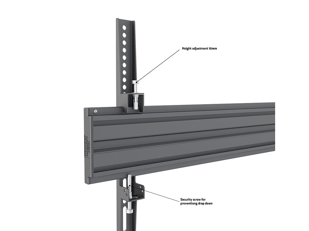 Multibrackets M Wallmount Pro MB4016 Fixed Black Triple Screen Wall Bracket