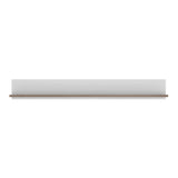 Furniture To Go Chelsea Living Wall Shelf in White with a Truffle Oak Trim
