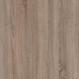 Furniture To Go Chelsea Bedroom 2 Drawer Bedside in White with a Truffle Oak Trim