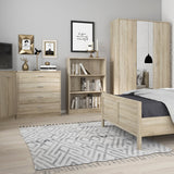 Furniture To Go 4 You Medium Wide Bookcase in Sonama Oak