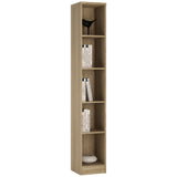 Furniture To Go 4 You Tall Narrow Bookcase in Sonama Oak
