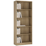 Furniture To Go 4 You Tall Wide Bookcase in Sonoma Oak