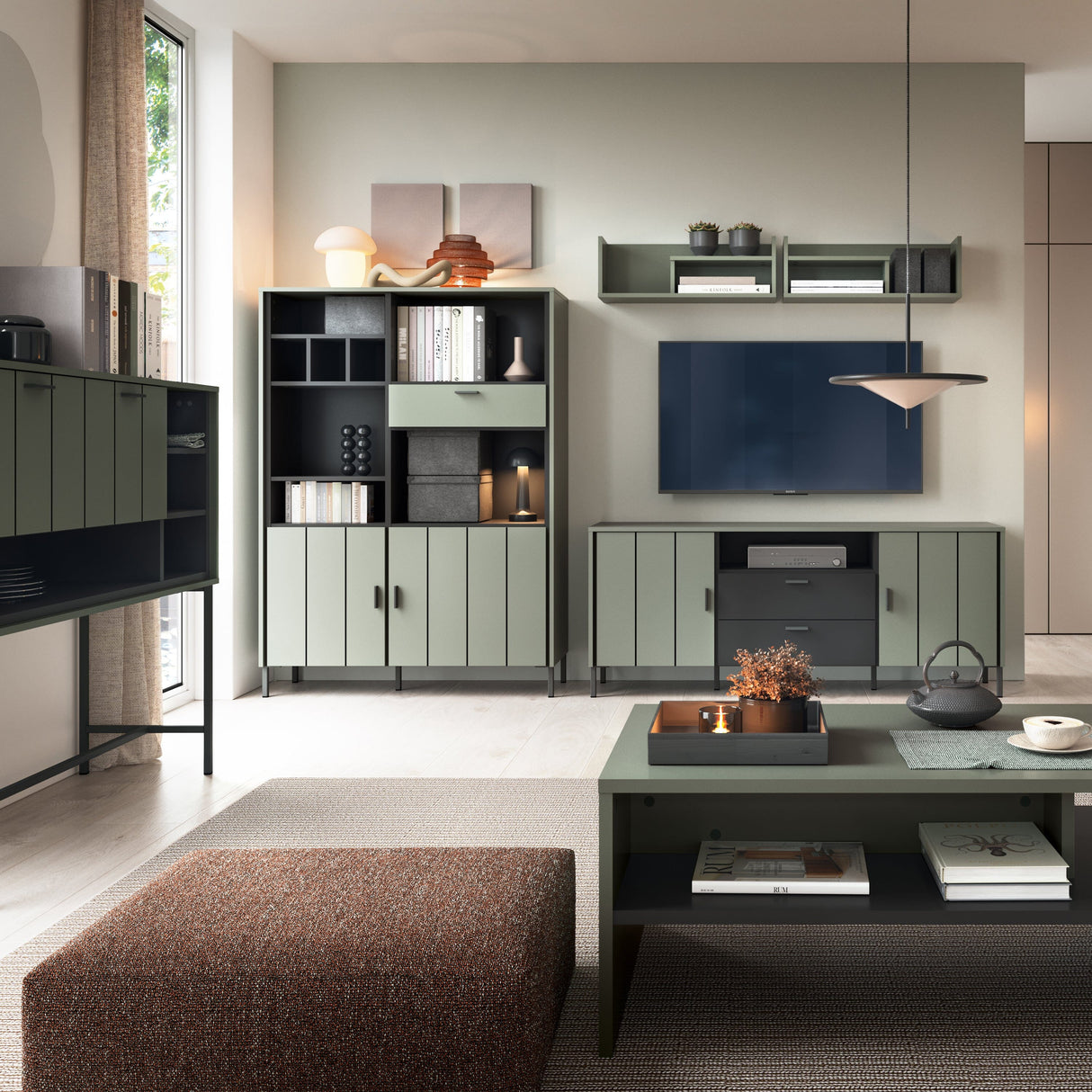 Arundel Wall Shelf in Green