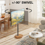 TTAP FSC-OAK TV Stand with Bracket for up to 65" TVs - Oak & Black
