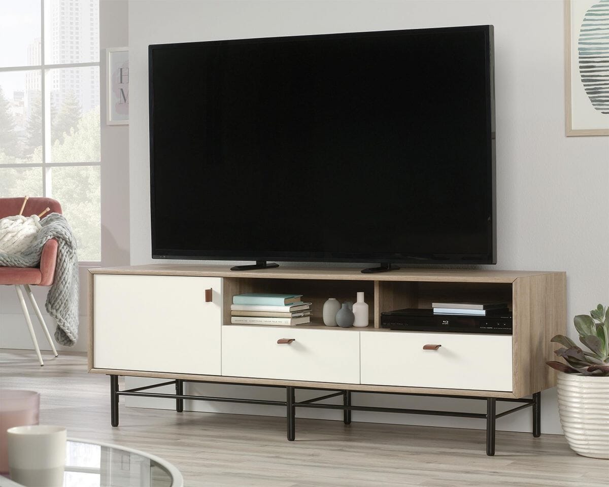 Teknik AVON LEATHER HANDLED TV STAND/CREDENZA (5422051)