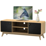 LOFT24 Cassie 2 Door TV Stand - Oak & Black