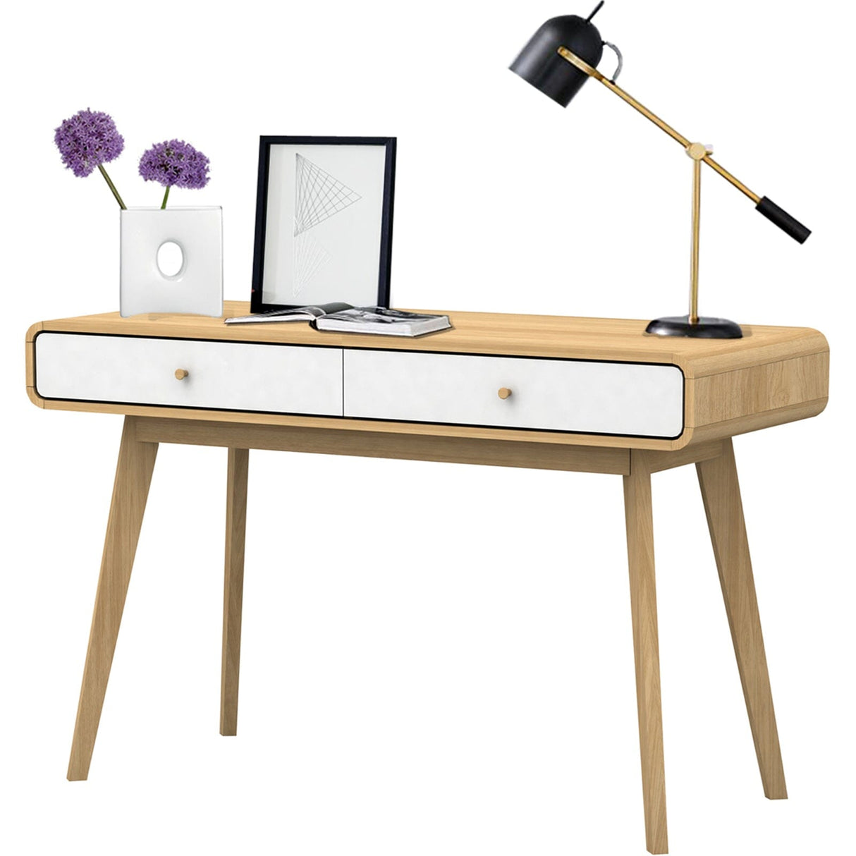 LOFT24 Cassie Desk - Oak & White