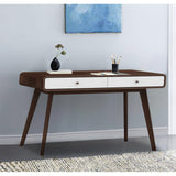 LOFT24 Cassie Desk - Walnut & White