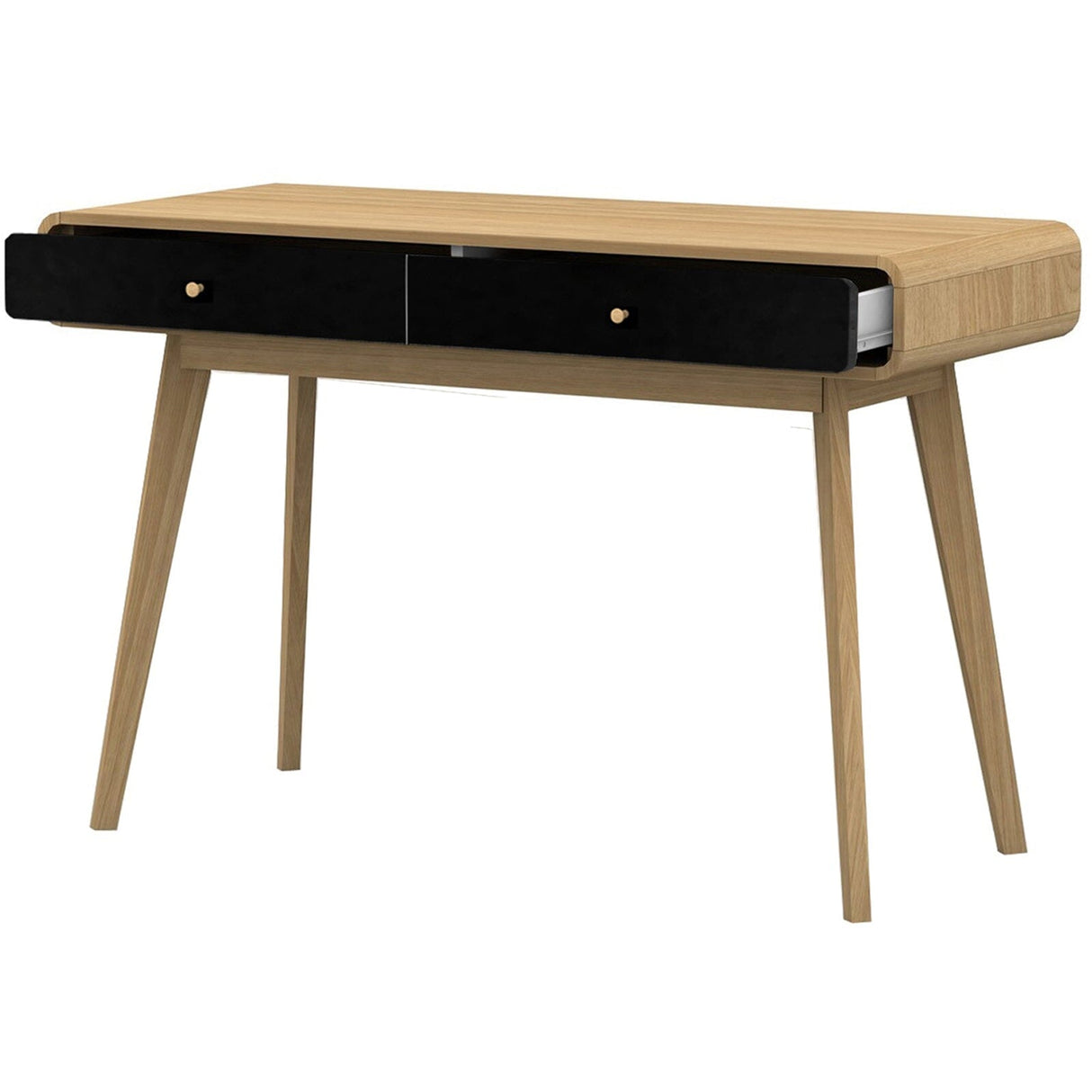 LOFT24 Cassie Desk - Oak & Black