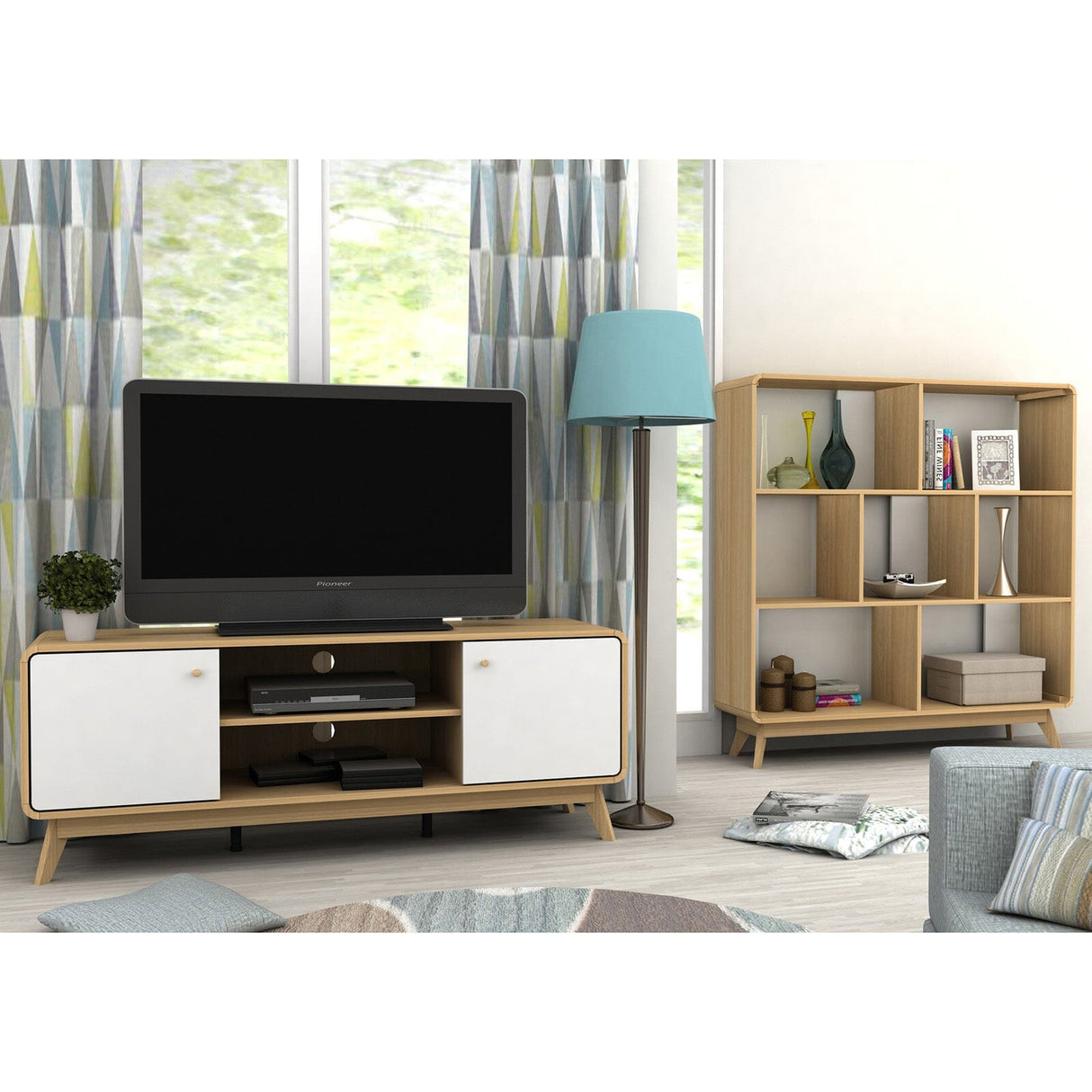 LOFT24 Cassie Display Unit Oak