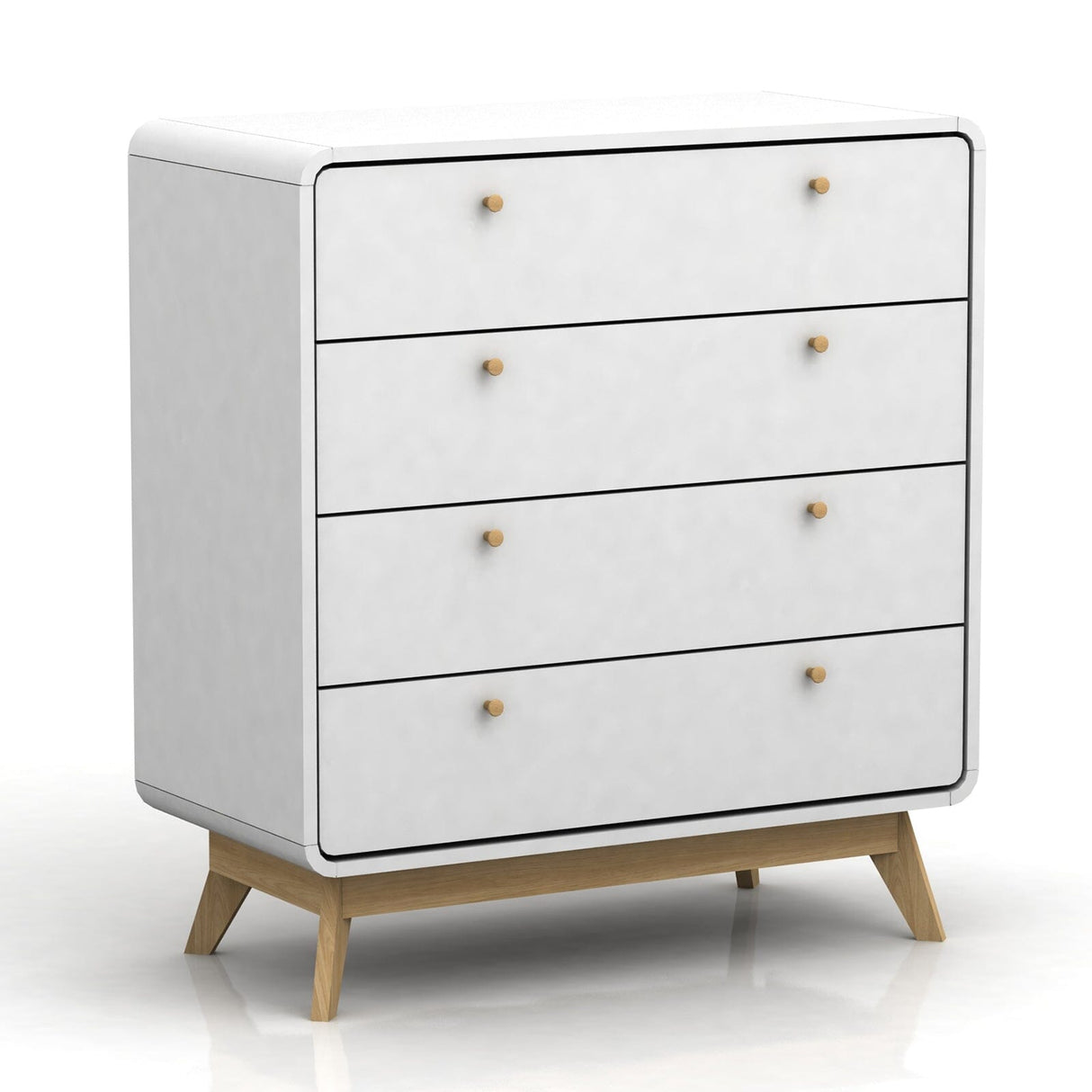 LOFT24 Cassie 4 Drawer Dresser - White
