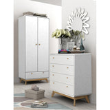 LOFT24 Cassie 4 Drawer Dresser - White