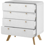LOFT24 Cassie 4 Drawer Dresser - White