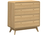 LOFT24 Cassie 4 Drawer Dresser - Oak