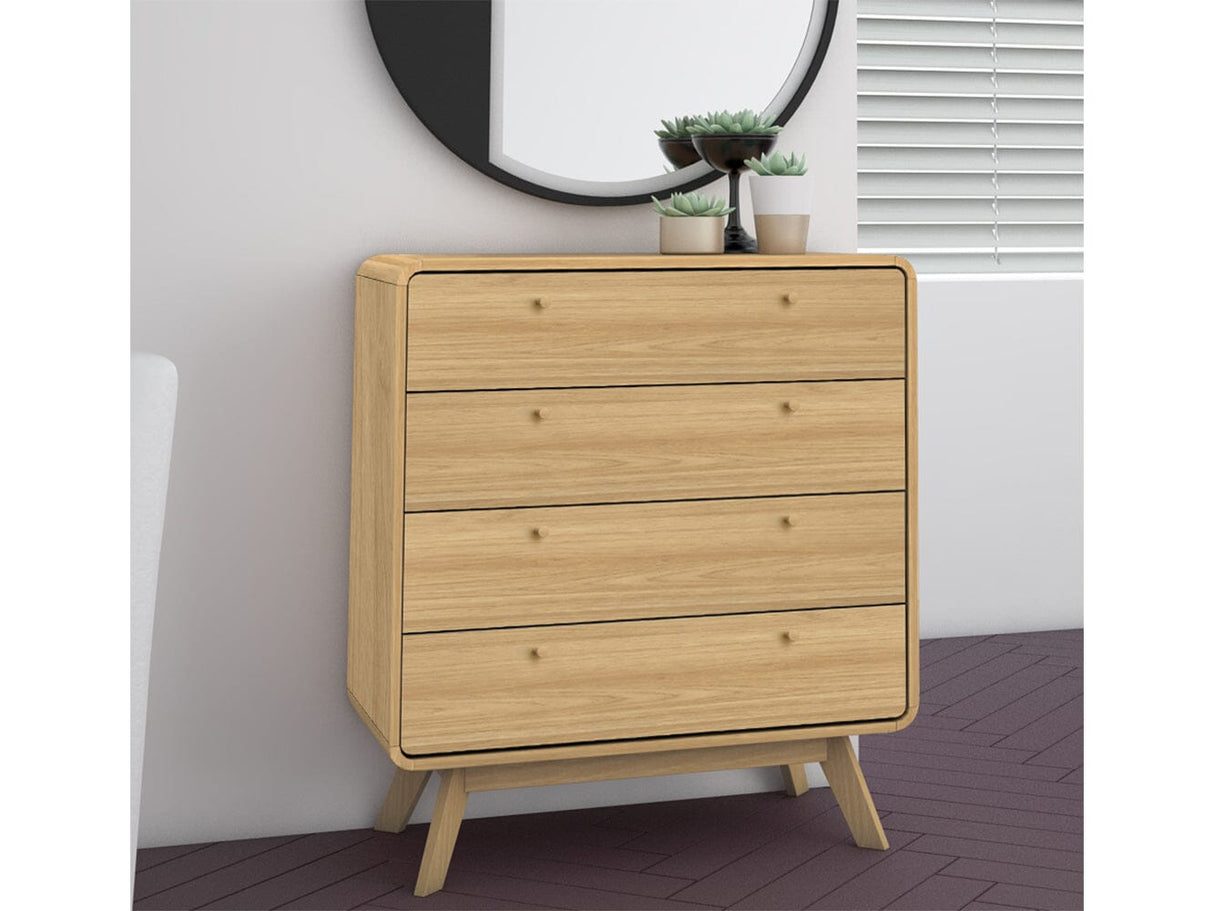 LOFT24 Cassie 4 Drawer Dresser - Oak