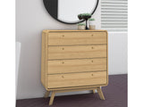 LOFT24 Cassie 4 Drawer Dresser - Oak