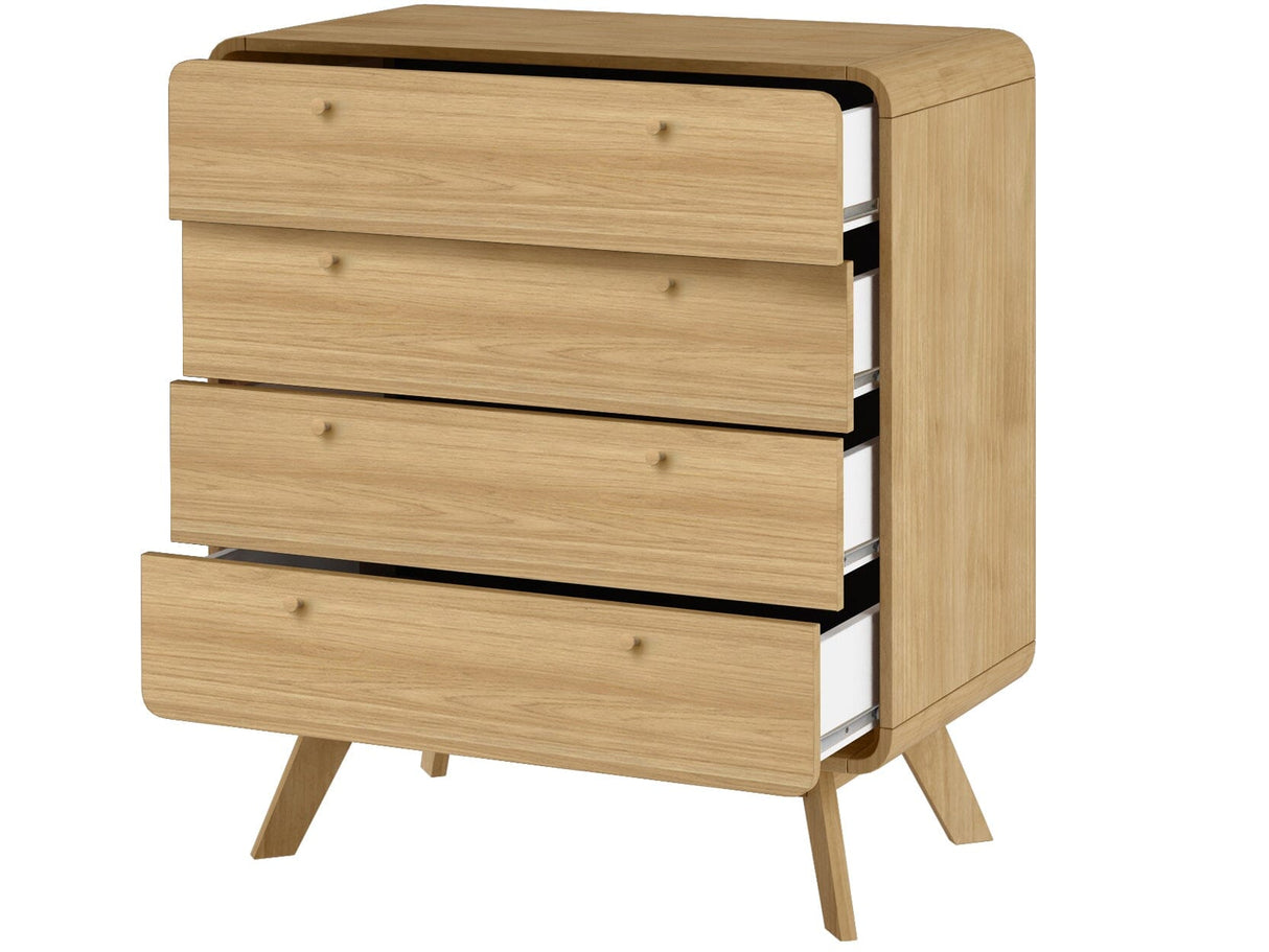 LOFT24 Cassie 4 Drawer Dresser - Oak