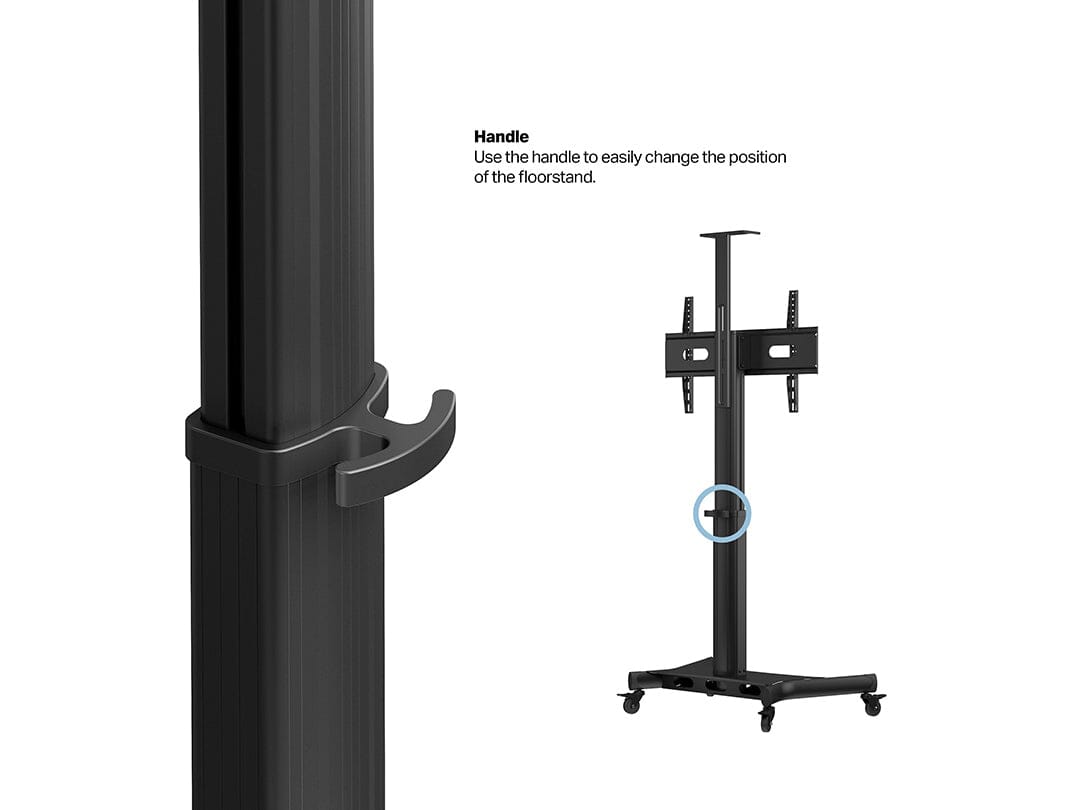 Multibrackets M Motorized Public Floorstand Single Pillar 170 HD