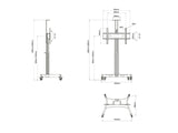 Multibrackets M Motorized Public Floorstand Single Pillar 170 HD