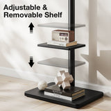 TTAP FS-BLK TV Stand with Bracket for up to 60" TVs - Black