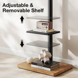TTAP FS-OAK TV Stand with Bracket for up to 60" TVs - Oak