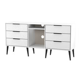 Welcome Furniture Matt White Hong Kong 6 Drawer TV Cabinet HKB247WMWM