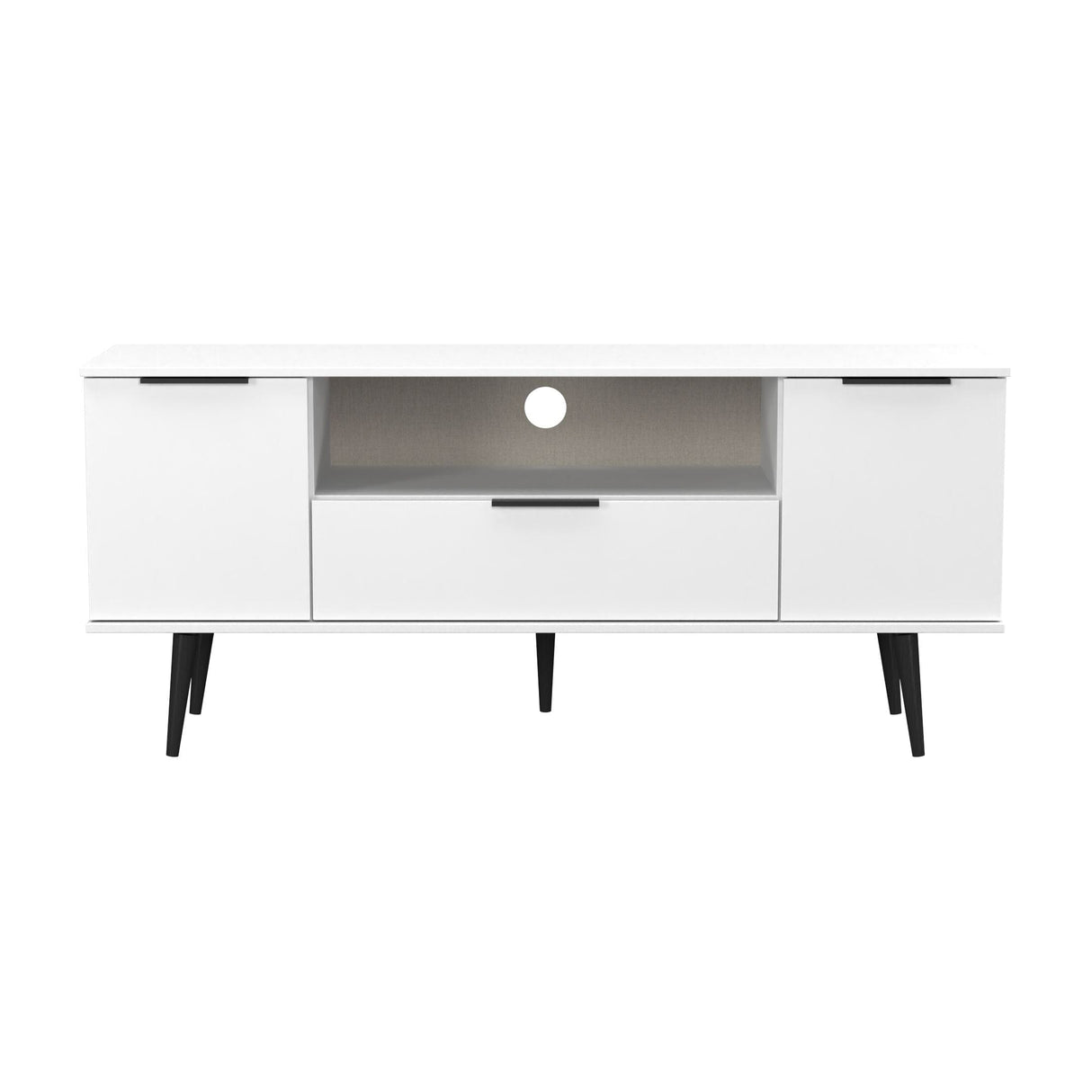 Welcome Furniture Matt White Hong Kong Wide TV Cabinet HKB252WMWM