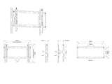 Multibrackets MB6299 Recessed Push to Release TV Wall Bracket with Tilt