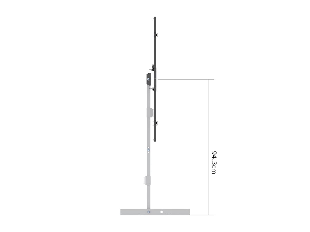 Multibrackets M Universal Long Reach TV Wall Bracket Arm 1010mm in White