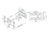 Multibrackets M Universal Long Reach TV Wall Bracket Arm 1010mm in White