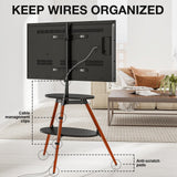 TTAP Ravello 65" TV Stand with Bracket - Walnut & Black