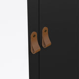 Furniture To Go Barcelona Wardrobe with 1 Door 1 Mirror Door 2 Drawers in Matt Black