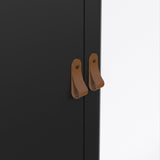 Furniture To Go Barcelona Wardrobe with 2 Doors 1 Mirror Door 2 Drawers in Matt Black