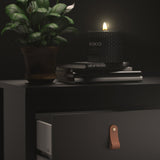 Furniture To Go Barcelona Bedside Table 2 Drawers in Matt Black