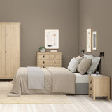 Furniture To Go Barcelona Bedside Table 2 Drawers in Jackson Hickory Oak