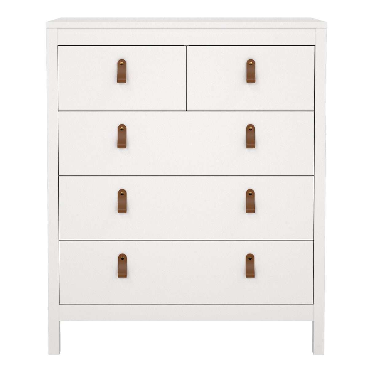 Furniture To Go Barcelona Chest 3+2 Drawers in White