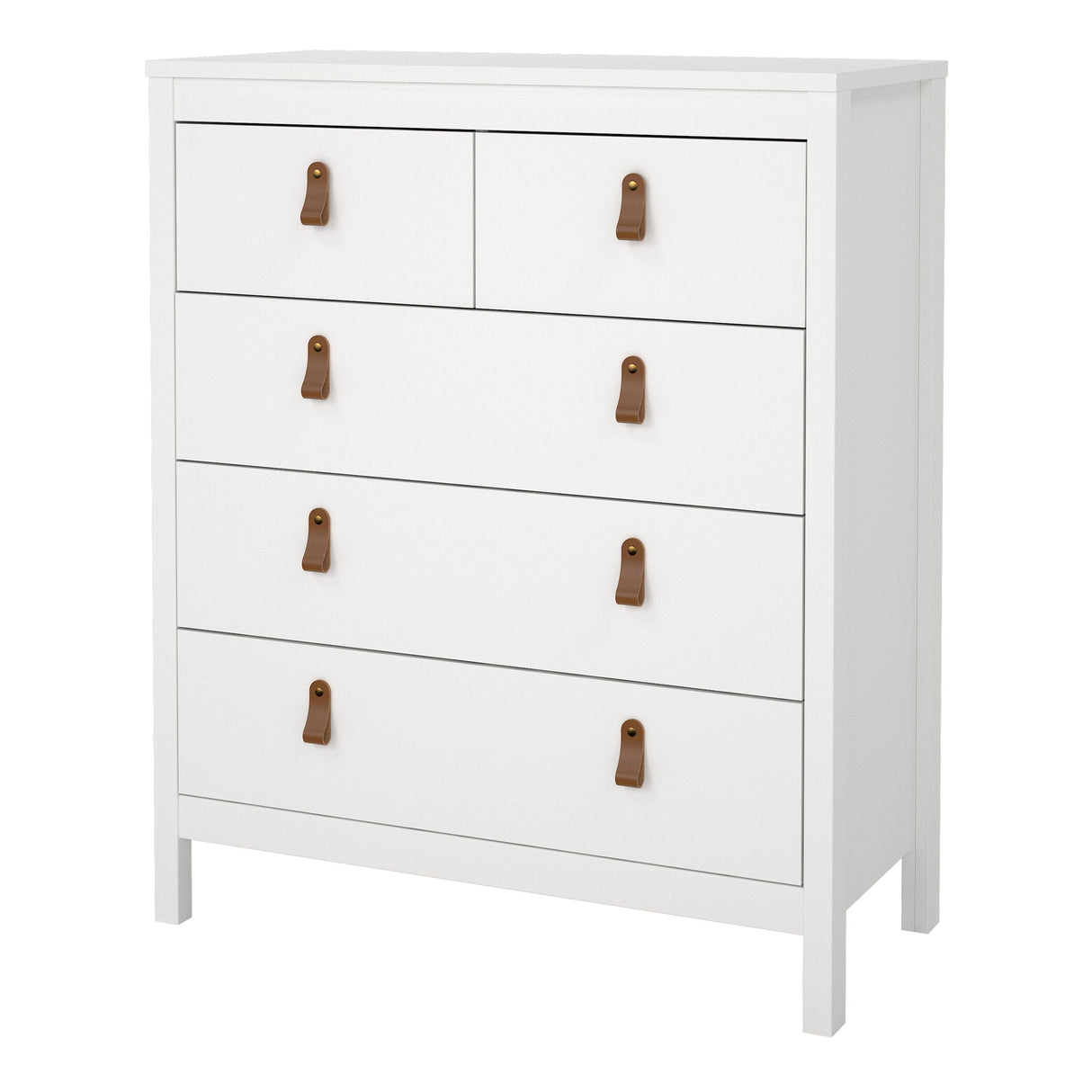 Furniture To Go Barcelona Chest 3+2 Drawers in White