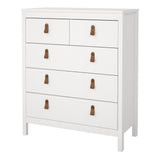 Furniture To Go Barcelona Chest 3+2 Drawers in White