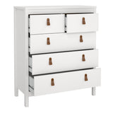 Furniture To Go Barcelona Chest 3+2 Drawers in White