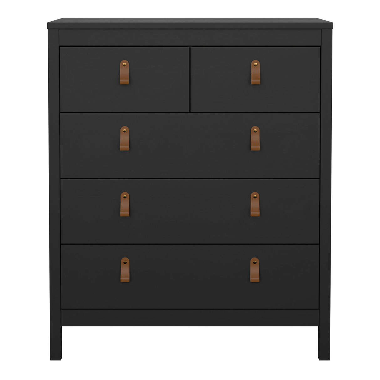 Furniture To Go Barcelona Chest 3+2 Drawers in Matt Black