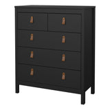 Furniture To Go Barcelona Chest 3+2 Drawers in Matt Black