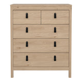 Furniture To Go Barcelona Chest 3+2 Drawers in Jackson Hickory Oak