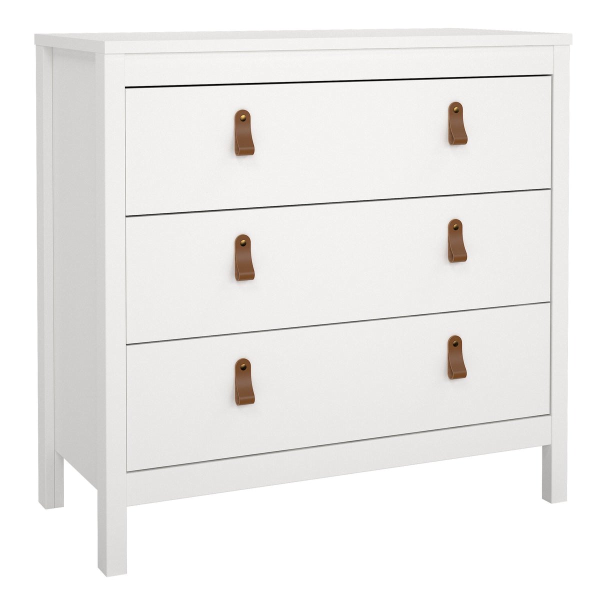 Furniture To Go Barcelona Chest 3 Drawers in White