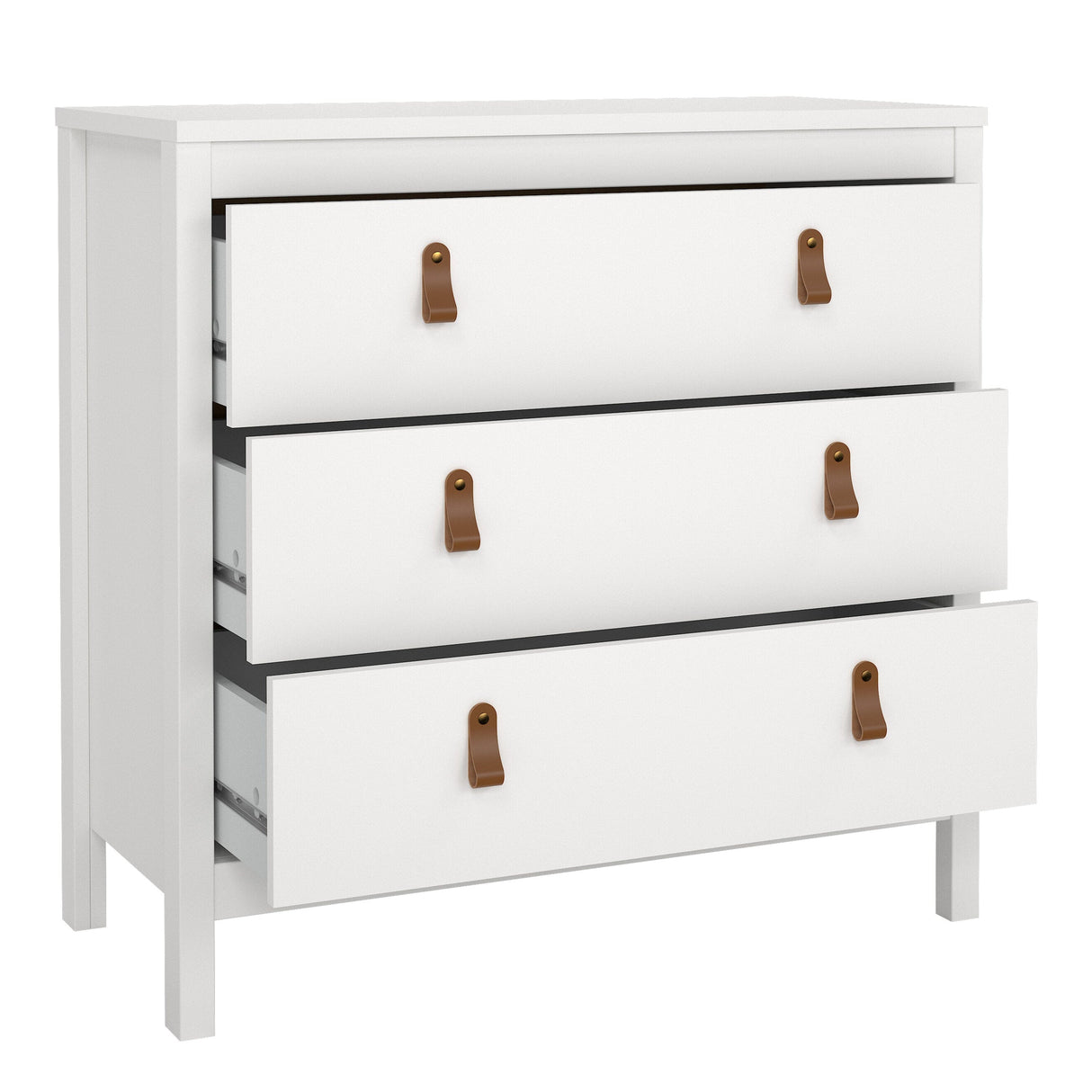 Furniture To Go Barcelona Chest 3 Drawers in White