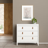 Furniture To Go Barcelona Chest 3 Drawers in White