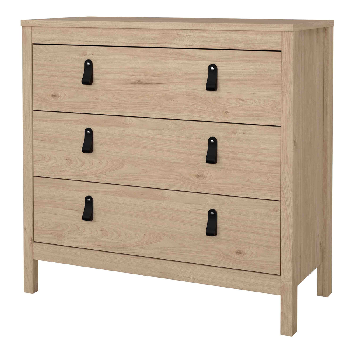 Furniture To Go Barcelona Chest 3 Drawers in Jackson Hickory Oak