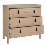 Furniture To Go Barcelona Chest 3 Drawers in Jackson Hickory Oak