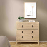 Furniture To Go Barcelona Chest 3 Drawers in Jackson Hickory Oak